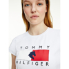 Kép 3/5 - Tommy Hilfiger karcsúsított, kerek nyakú női póló logóval
