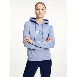 Tommy Hilfiger karcsúsított női kapucnis pulóver logóval